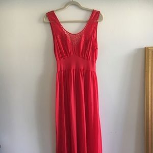 Red dress/slip